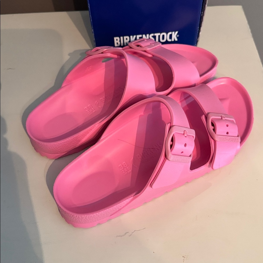 BIRKENSTOCK Women's ARIZONA EVA in Candy Pink (38) NIB - Picture 4 of 7